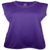 Epic Women's Line Drive Sleeveless Softball Jersey for Purple/White 2XL view 3