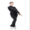 SG.MODA Figure Ice Skating Pants/Italian Fabric, Made in Europe/Black Pants P11 / Size: 2 view 3