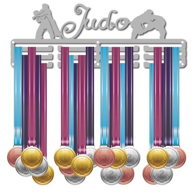 CREATCABIN Medal Holder Judo Medal Hanger Sport DisplayHanger Rack Awards Metal Lanyard Sturdy Wall Mounted Swimmer Runner Athletes Players Gymnastics Girls Gift Over 60 Medals