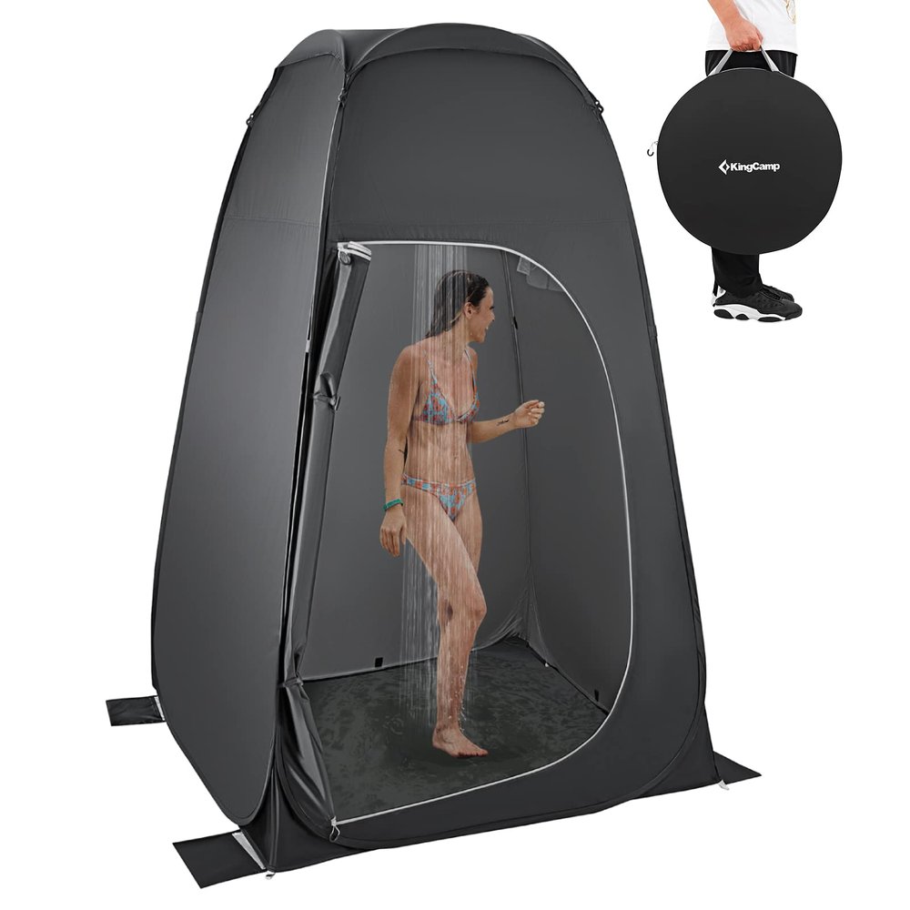 KingCamp Pop Up Dressing Changing Tent Shower Room Detachable Floor for Camping Outdoor Beach Toilet Portable with Carry Bag