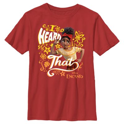 Disney Boy's Delores Heard T-Shirt, Red, X-Large