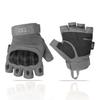 Glove Station The Combat - Fingerless Knuckle Tactical Gloves for Men - Motorcycle Gloves for Tactical Shooting, Airsoft, Hunting, Police Work and Hiking - Gray, X-Large view 1