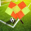 GOTOTOP 2Pcs Soccer Referee Flag Linesman Flag With Steel Tube Flag for Soccer Referee Accessories for Soccer Training Match 15.4 x 13.4inch view 2