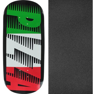 Pizza Skateboards Speedy Skateboard Deck - 8" x 31.5" with Black Magic Black Griptape - Bundle of 2 Items