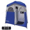 KingCamp Outdoor Privacy Double Shower Tents,BLUE/GREY-USVC4 view 1