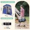 KingCamp Outdoor Privacy Double Shower Tents,BLUE/GREY-USVC4 view 2