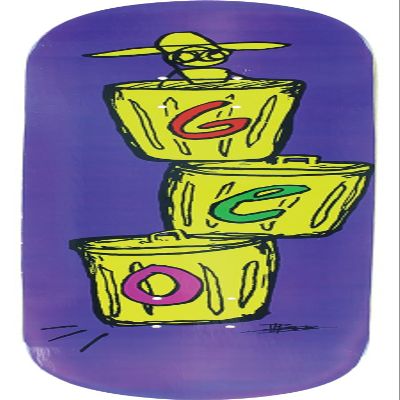 GEO Skateboards Trash Can Cowboy Skateboard Deck - 8"