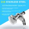 3/8'' Quick Release Boat Fender Holder 316 Stainless Steel Quick Release Boat Fender Holder Mount Cleat Hook Universal Fit 3/8 inch Receiver view 4