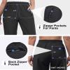33,000ft Women's Rain Pants Lightweight Breathable Waterproof Pants Windproof Overall Pant for Hiking, cyclin, Golf, Outdoor Black view 4