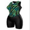 Sparx Women Triathlon Suit Tri Short Racing Cycling Swim Run (Large, Jungle) view 1