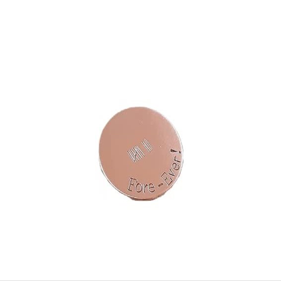 handmade copper golf ball marker - non magnetic - 7th anniversary gift