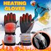 Rechargeable Heated Gloves for Men Women - Electric Heated Skiing Gloves Heated Mittens Gloves Hand Warmers Outdoor Skiing Fishing Motorcycle Hunting (B03) view 2
