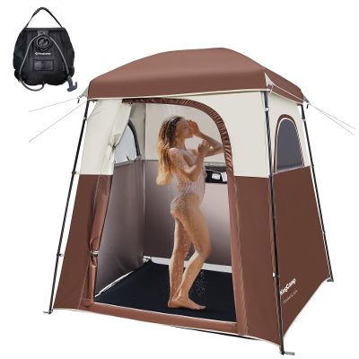 KingCamp Shower Tent Oversize Outdoor for Camping Dressing Portable Shelter Changing Room Privacy Single/Double 66x66x85"