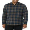 Amazon Essentials Men's Long-Sleeve Flannel Shirt, Brown Dark Navy Plaid, Medium view 1
