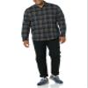 Amazon Essentials Men's Long-Sleeve Flannel Shirt, Brown Dark Navy Plaid, Medium view 4