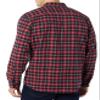 Amazon Essentials Men's Long-Sleeve Flannel Shirt, Dark Red Plaid, Small view 3
