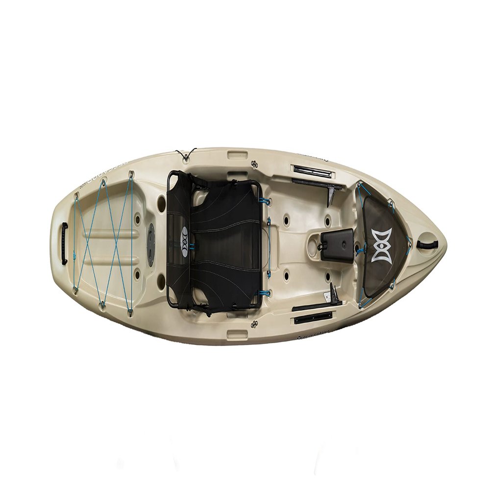 Perception Kayaks Pescador Pro 10 | Sit on Top Fishing Kayak with Adjustable Lawn Chair Seat | Large Front and Rear Storage | 10' 6" | Fossil Tan