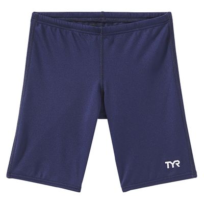 TYR Durafast Elite Boys' Swim Jammers - Youth Swim Suit for Training and Recreation - Designed for Comfortable, Long-Lasting Durability - Navy, Small
