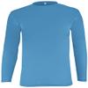 Epic Youth Cooling Performance Long Sleeve Crew T-Shirts (18- Colors Available) Blue XL view 2