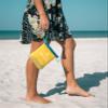 Ballast Beach Pillow  Comfy, Durable & Compact, Stays Put on Windy Beaches with Patented Sand Pouch, Inflatable Pillow for Beaches, Pools, Camping, Festivals and Travel (Sunshine Yellow) view 3