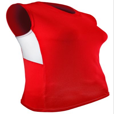Epic Girl's Line Drive Sleeveless Softball Jersey for Red/White L