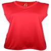 Epic Girl's Line Drive Sleeveless Softball Jersey for Red/White L view 3