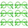 Pack of 6, Children Kids Nerd Fake Glasses No Lens Small Frame Round Eyeglasses Costume Pretend Play (Age 3-10) (Green) view 1