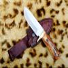 Custom handmade D2 steel Fixed blade Hunting knife view 1