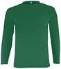 Epic Youth Cooling Performance Long Sleeve Crew T-Shirts (18- Colors Available) Green L view 2