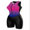 Sparx Women Triathlon Suit Tri Short Racing Cycling Swim Run (Large, Hearts) view 1