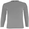 Epic Youth Cooling Performance Long Sleeve Crew T-Shirts (18- Colors Available) Grey S view 2