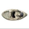 Perception Kayaks Pescador 12 | Sit on Top Fishing Kayak with Front Storage Well | Large Rear Storage and Dual Rod Holders | 12' | Fossil Tan view 1