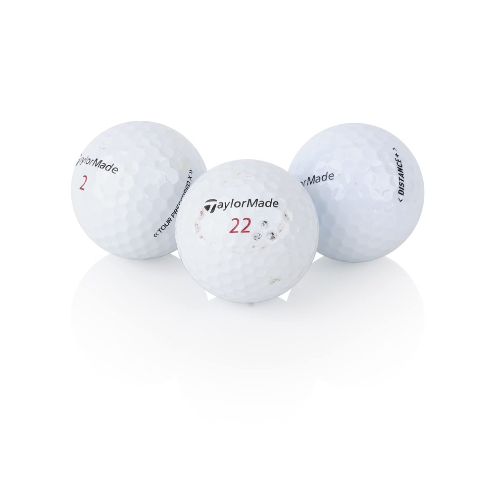 100 Used Golf Balls for Taylormade Mix (Distance +, RBZ, Penta Series, Other Models) - Near Mint Condition (4A)