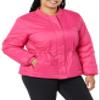 Amazon Essentials Women's Waist Padded Bomber Jacket, Hot Pink, X-Small view 4