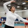 Epic Girl's Style Long Sleeve Cooling White Volleyball Jersey S view 2