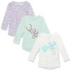 Amazon Essentials Disney | Marvel | Star Wars | Frozen | Princess Girls' Long-Sleeve Tunic T-Shirts, Pack of 3, Frozen Friends, X-Large view 1