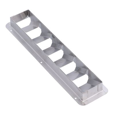 Aramox 6 Slots Marine Boat Vent Grille Louver Shutter Air Ventilation 316 Stainless Steel Accessory