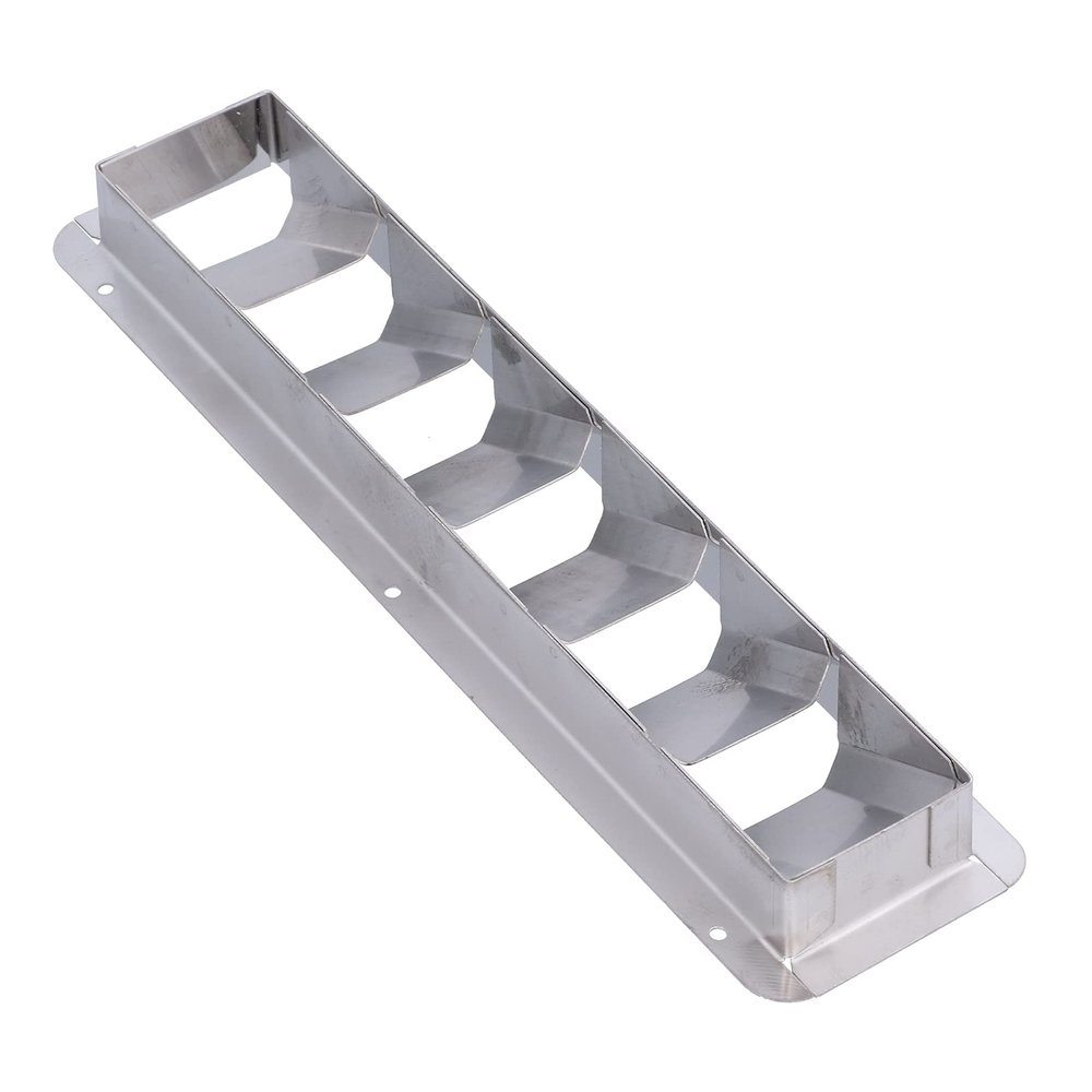 Aramox 6 Slots Marine Boat Vent Grille Louver Shutter Air Ventilation 316 Stainless Steel Accessory