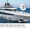 Aramox 6 Slots Marine Boat Vent Grille Louver Shutter Air Ventilation 316 Stainless Steel Accessory view 3