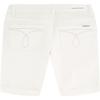 Calvin Klein Girls' Bermuda Jean Shorts, Stretch Denim, Skinny Fit, Roll-Up Cut-Off Hem, Whiteout/Cut Off, 10 view 2