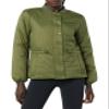 Amazon Essentials Women's Waist Padded Insulated Bomber Jacket, Fall Fashion, Dark Olive, XX-Large
