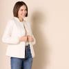 Amazon Essentials Women's Waist Padded Bomber Jacket, Ivory, Small view 2