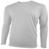 Epic Youth Cooling Performance Long Sleeve Crew T-Shirts (18- Colors Available) White L view 1