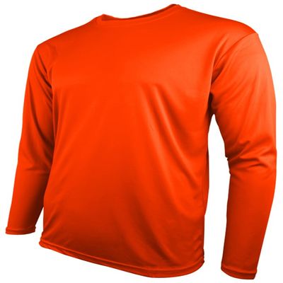 Epic Youth Cooling Performance Long Sleeve Crew T-Shirts (18- Colors Available) Orange S