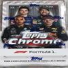 2021 Topps Formula 1 Chrome Racing Hobby Box (18 Packs/4 Cards: 7 Refractors) view 1
