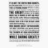 Man In The Arena Bumper Sticker Vinyl Decal 5" view 1