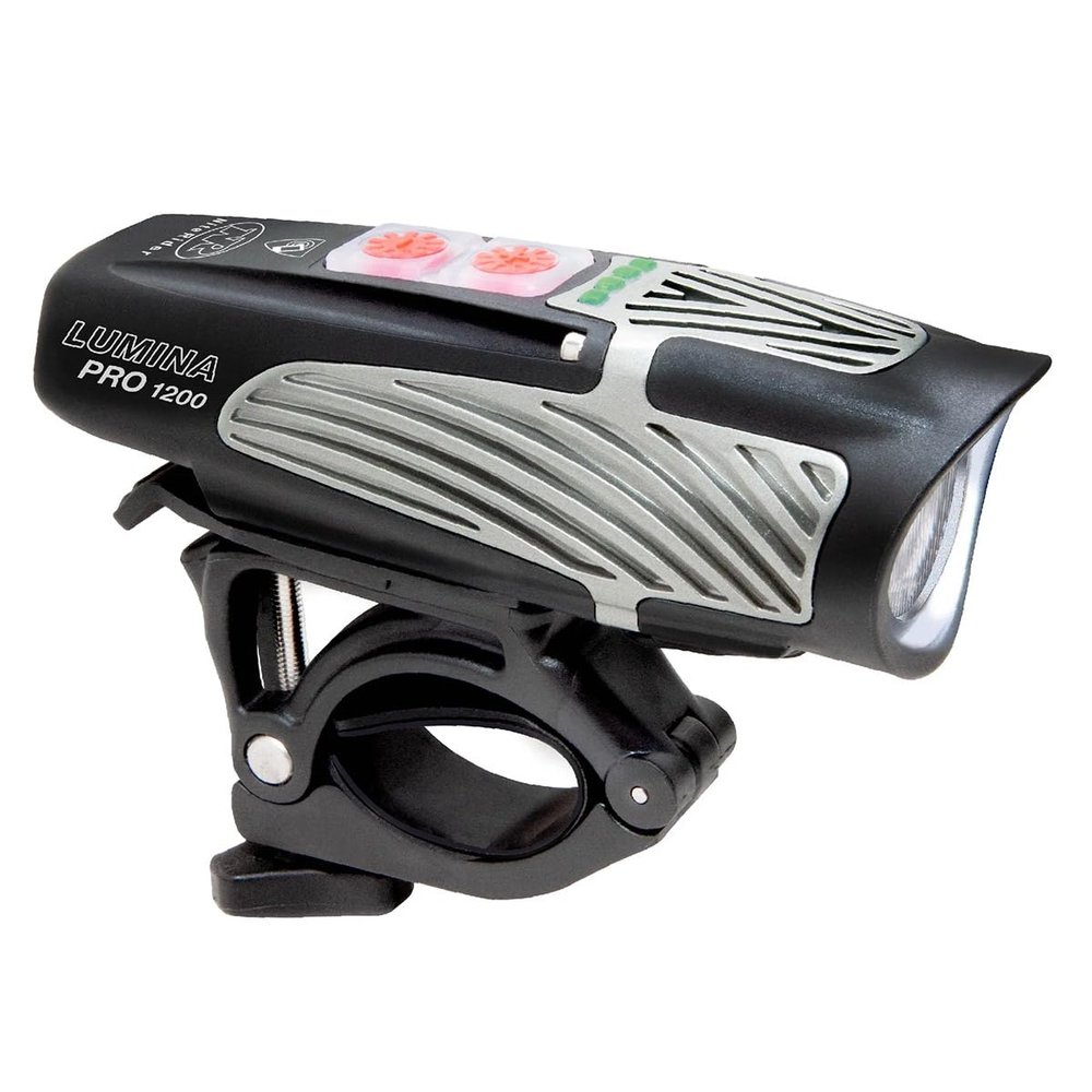 NiteRider Lumina Pro 1200 Front Bike Light Rechargeable MTB Road Commuter Bike Light Powerful Lumens Water Resistant Bicycle Headlight LED Front Light Easy to Install Cycling Safety