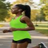 Epic Girl's Racerback Tagless Stretch Tank Top Green XL view 2