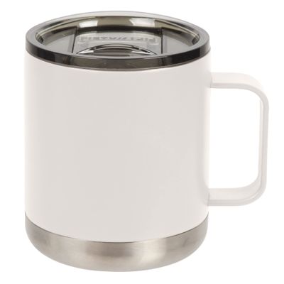 FIFTY/FIFTY 15oz - White Camp Mug with Slide Lid