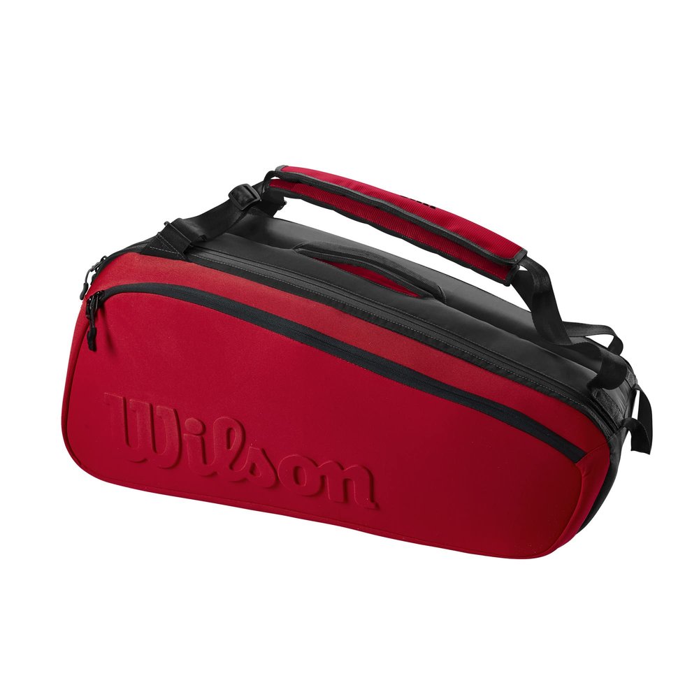 Wilson Tour 9PK CLASH V2.0 Tennis Badminton Racket Bag, Super Red (WR8016401001)